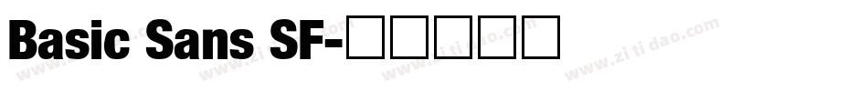 Basic Sans SF字体转换